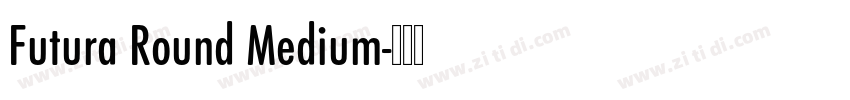 Futura Round Medium字体转换
